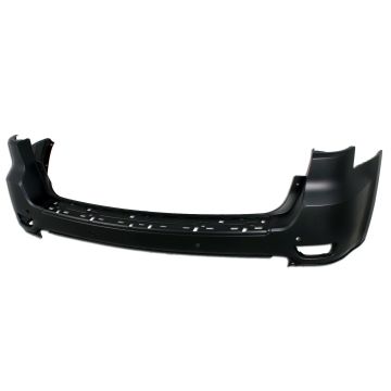 Bumper Cover Rear w/Parking Sensor w/o Blind Spot Detection w/o Chrome Trim Primed CAPA for Jeep Grand Cherokee 2011-2015