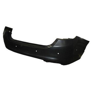 Bumper Cover Rear Dual Exhaust w/Park Assist Primed CAPA for Chrysler 200 2015-2017