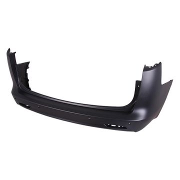 Bumper Cover Rear 1 Pcs Cover w/o Parallel Park Assist w/Park Assist Primed for Chrysler Pacifica Voyager Grand Caravan
