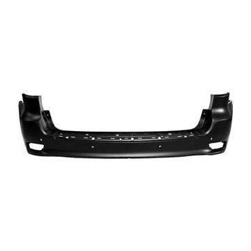 Bumper Cover Rear w/o Adv Park Assist w/o BLIS w/Park Assist 4 Sensor Holes Primed for Jeep Grand Cherokee Grand Cherokee WK