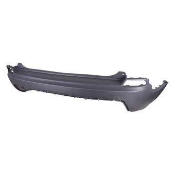Bumper Cover Rear w/o Advanced Park Assist w/o Park Assist Textured Black for Jeep Cherokee Limited Sport Latitude North Overland Altitude High Altitude Latitude Plus X Latitude Lux Upland 80th Anniversary Altitude Lux 2019-2023