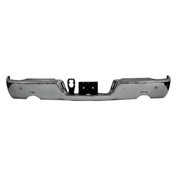 Bumper Face Bar Rear w/Dual Exhaust w/Parking Sensor Chrome for Dodge Ram 1500 Ram 1500 1500 Classic