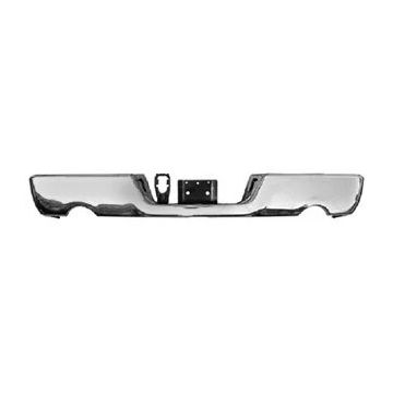 Bumper Face Bar Rear w/Dual Exhaust w/o Parking Sensor Chrome for Dodge Ram 1500 Ram 1500 1500 Classic