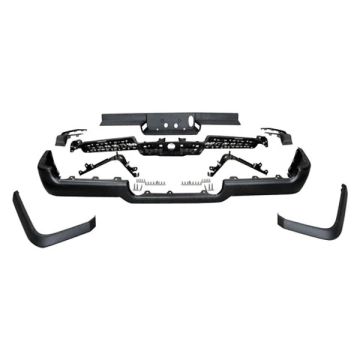 Bumper Assembly Rear Single Exhaust w/o Parking Sensor Primed for Ram 1500 2019-2024