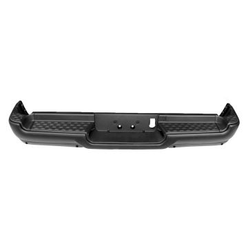 Bumper Assembly Rear Single Exhaust w/o Adv Park w/Parking Sensor Black for Ram 1500 Rebel 2019-2024