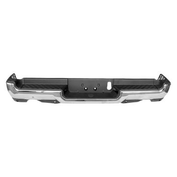 Bumper Assembly Rear Dual Exhaust w/Adv Park w/Park Sensor Chrome for Ram 1500 2019-2024