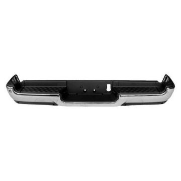 Bumper Assembly Rear Single Exhaust w/o Adv Park w/Parking Sensor w/o Lamps Primed for Ram 1500 2019-2024