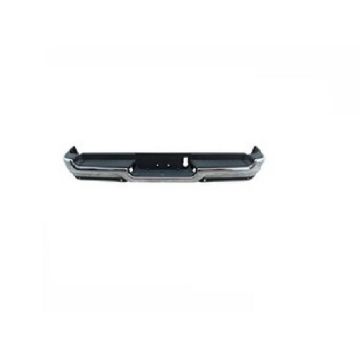 Bumper Assembly Rear Single Exhaust w/o Adv Park w/Parking Sensor w/o Lamps Chrome for Ram 1500 2019-2024