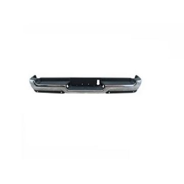 Bumper Assembly Rear Single Exhaust w/Adv Park w/Parking Sensor w/o Lamps Chrome for Ram 1500 2019-2024
