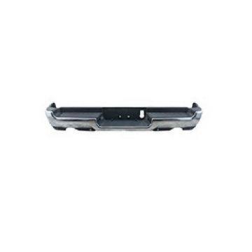 Bumper Assembly Rear Dual Exhaust w/o Adv Park w/Park w/o Lamps Chrome for Ram 1500 2019-2024