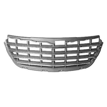 Grille Assembly Gray w/Chrome Molding for Chrysler Pacifica Limited Touring 2005-2006