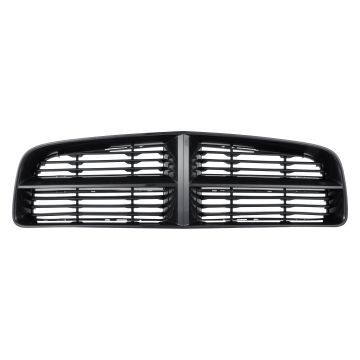 Grille Assembly Louvered Matte Black for Dodge Charger SRT8 2006-2010