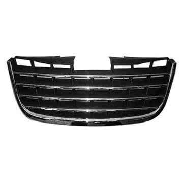 Grille Center w/Chrome Assembly for Chrysler Town & Country 2008-2010