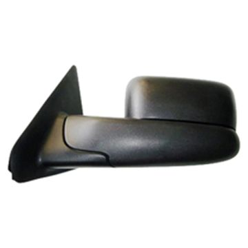 Door Mirror Assembly Left NEW STYLE Power Heated Folding w/Towing Pkg Curved Arm Inseam for Dodge Ram 1500 Ram 2500 Ram 3500