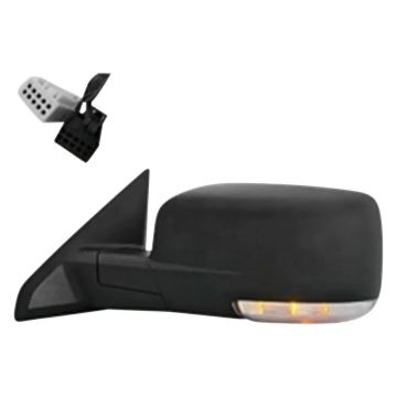 Door Mirror Assembly Left Power Heated w/Signal Lamps Black for Dodge Ram 1500 2009