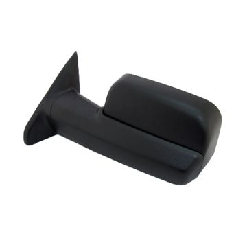 Door Mirror Assembly Left Manual Non-Heated Trailer Tow Type Textured Black for Ram 3500 1500 2500 1500 Classic