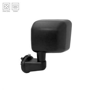 Door Mirror Assembly Left Power Heated Textured for Jeep Wrangler 2014