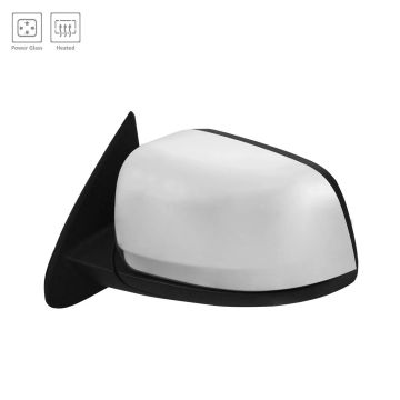 Door Mirror Assembly Left Power Heated w/o Blind Spot Detection Chrome for Dodge Durango 2014-2022