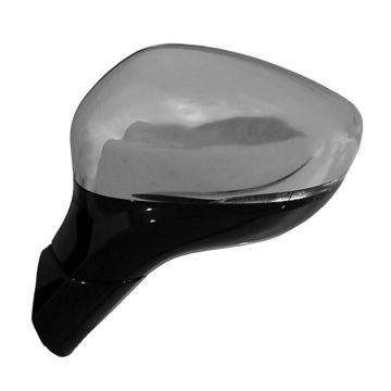 Door Mirror Assembly Left Dual Elect Mirror Pkg w/o Surround View Camera Chrome for Chrysler Pacifica 2017-2019