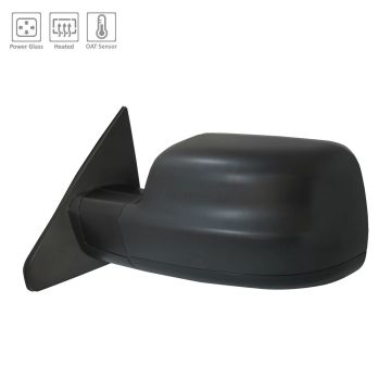 Door Mirror Left Standard Type Black for Ram 1500 2019-2024