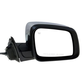 Door Mirror Right w/Memory w/o Blind Spot Detection w/o Dimming Chrome for Jeep Grand Cherokee 2014-2018