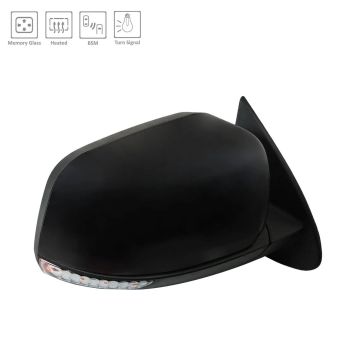 Door Mirror Assembly Right Power Heated w/Memory w/Blind Spot Detection for Dodge Durango 2012-2022