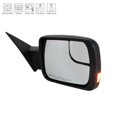 Door Mirror Assembly Right Standard Type w/o S/V Camera w/o Blind Spot Detection for Ram 1500 2019-2022