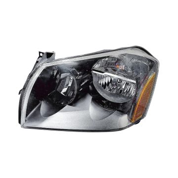 Headlight Assembly Composite Left Black Bezel for Dodge Magnum 2005-2007