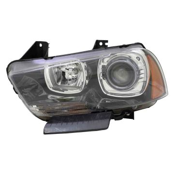 Headlight Assembly Composite Left HID CAPA for Dodge Charger 2011-2014
