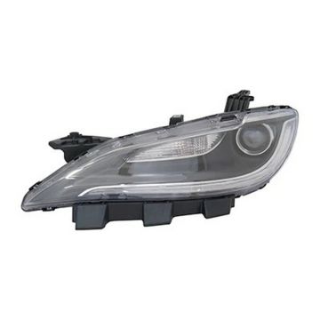 Headlight Assembly Composite Left Halogen w/o LED DRL Chrome Trim for Chrysler 200 2016-2017