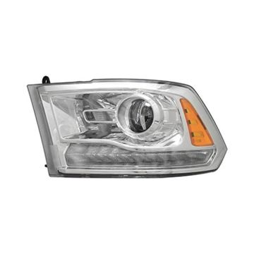 Headlight Assembly Composite Left HID Quad Projector Chrome for Ram 1500 2500 3500 1500 Classic