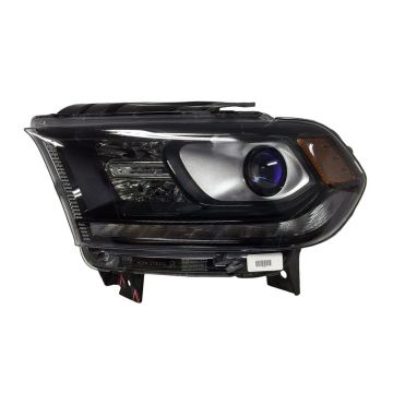 Headlight Assembly Composite Left Halogen w/DRL Black Trim for Dodge Durango 2016-2020