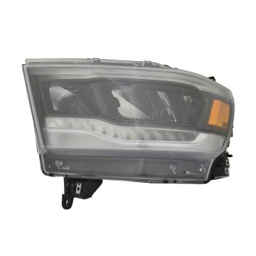 Headlight Assembly Composite Left LED Standard Black Trim for Ram 1500 2019-2024