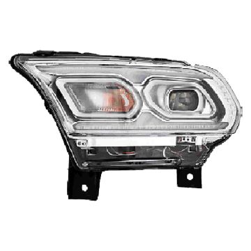 Headlight Assembly Composite Left Standard Type Chrome CAPA for Dodge Durango 2021-2024