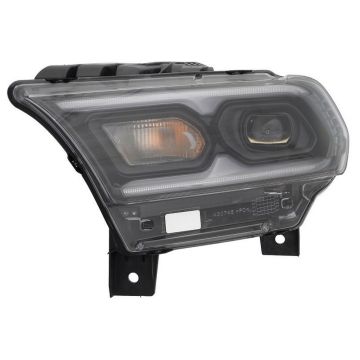 Headlight Assembly Composite Left Standard Type Black for Dodge Durango 2021-2024