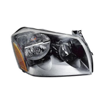 Headlight Assembly Composite Right Black Bezel for Dodge Magnum 2005-2007