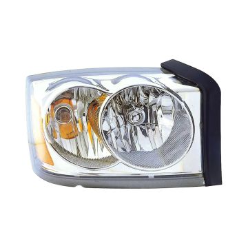 Headlight Assembly Composite Right w/o Black Bezel for Dodge Dakota 2006-2007