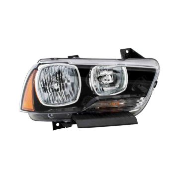 Headlight Assembly Composite Right Halogen CAPA for Dodge Charger 2011-2014