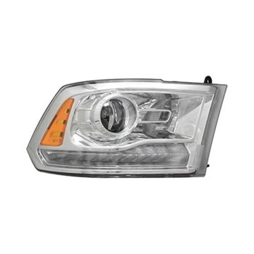 Headlight Assembly Composite Right HID Quad Projector Chrome for Ram 1500 2500 3500 1500 Classic