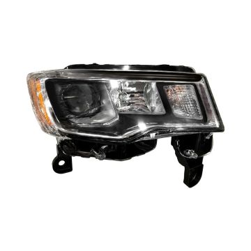 Headlight Assembly Composite Right Standard Type Chrome for Jeep Grand Cherokee Grand Cherokee WK