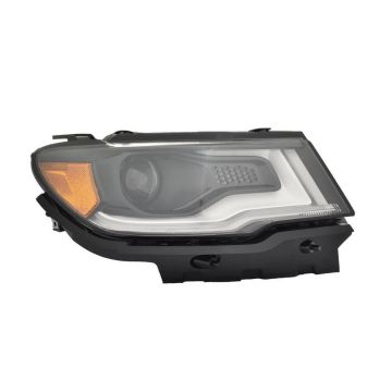 Headlight Assembly Composite Right NEW HID w/LED Daytime Running Lamps for Jeep Compass 2019-2021