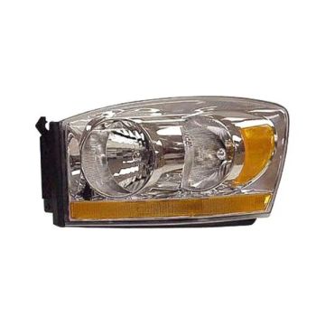 Headlight Lens Housing Left w/o Black Bezel R1500 MEGA CAB for Dodge Ram 2500 Ram 3500 Ram 1500