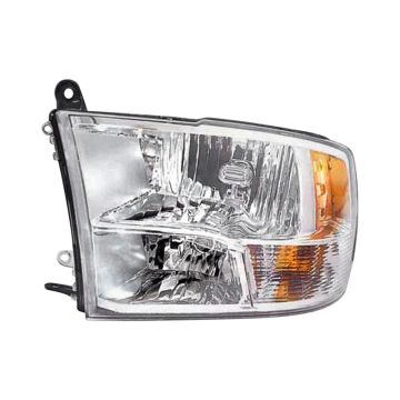 Headlight Lens Housing Left w/Quad Lamps for Dodge Ram 1500 Ram 2500 Ram 3500 Ram 1500 2500 3500