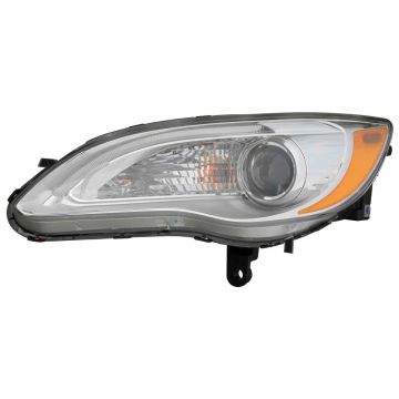 Headlight Lens Housing Left CAPA for Chrysler 200 Sedan Convertible LX Limited Touring 2011-2014