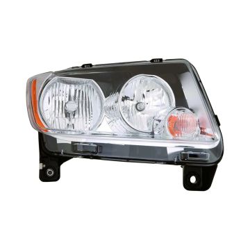 Headlight Lens Housing Right Halogen w/o Leveling for Jeep Compass 2011-2013