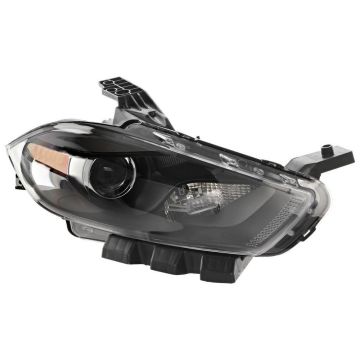 Headlight Lens Housing Right Xenon Black Trim for Dodge Dart 2013-2016