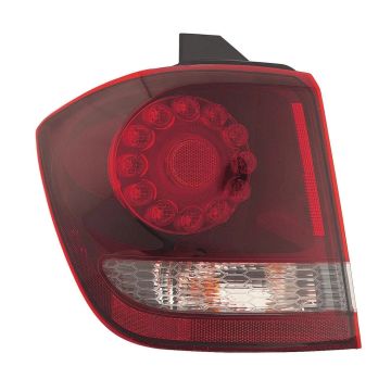 Tail Light Assembly Left Outer LED w/Black Trim CAPA for Dodge Journey 2009-2020