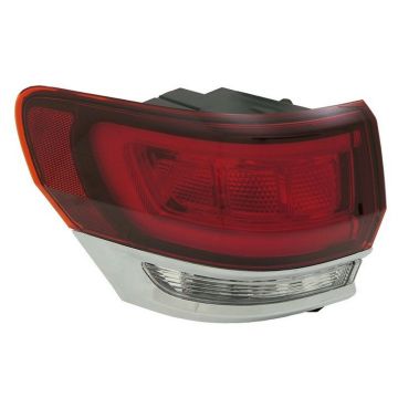 Tail Light Assembly Left Outer Chrome Trim for Jeep Grand Cherokee WK Grand Cherokee