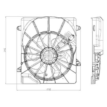 Engine Cooling Fan Assembly Cooling Fan Module Assembly for Dodge Nitro 2007-2011