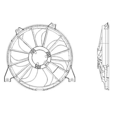 Engine Cooling Fan Assembly for Dodge Journey 2009-2019